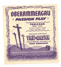 Vintage View Master Booklet Oberammergau Passion Play Sawyer's
