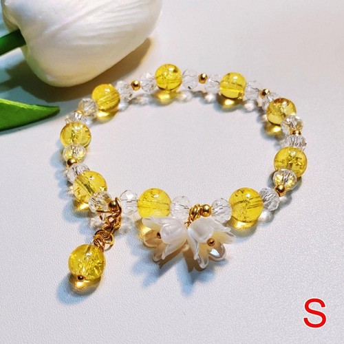 Koreanische rosa Kristall Blumen Schmetterling Anhänger Perlen Armband für Frauen _ - Bild 42 von 44