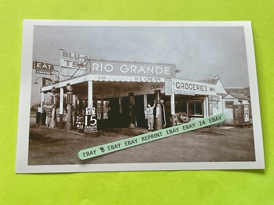 Found PHOTO of Old Rio Grande Oil & Gas Service Station & Groceries & Diner