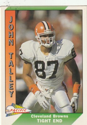FREE SHIPPING-MINT-1991 Pacific  #87 John Talley BROWNS PLUS BONUS CARDS