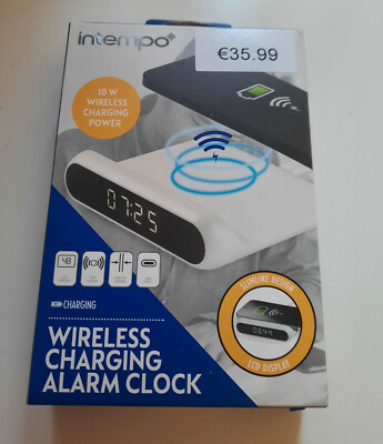 Intempo wireless charging alarm clock