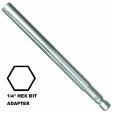 Megapro 6" Aluminum Hex Screwdriver Extension for Megapro and Quick Change Bits