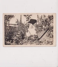Postcard RPPC Real Photo Baby Posing In Stroller White Border CYKO 1904-1920