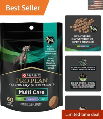 Purina Pro Plan 60 ct. Multi-Care Soft Chews for Dog Health - Skin, Digestive...