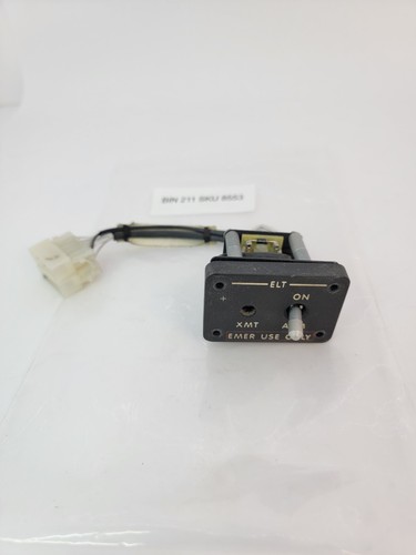 BEECH 101-322018-1 ELT Remote Switch 452-0020 (USED) MAKE OFFER - Picture 6 of 11