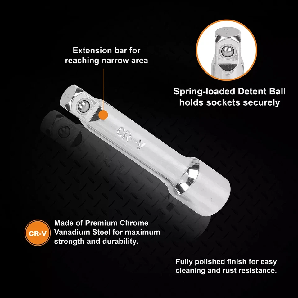 WORX 23Piece 1/4"+ 3/8"DR. Socket Set With Rotatable Rack - Image 4 of 4
