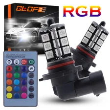 2X GLOFE Fog Lights H10 9145 9140 LED Conversion Kit Bulbs MULTI-COLOR HOT RGB