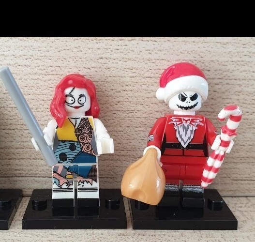 Tim Burtom sally y Jack lego navidad figuras personalizadas
