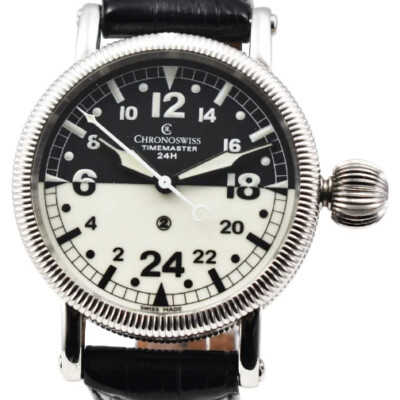 CHRONOSWISS  TimeMaster 24hr in  Stainless Steel
