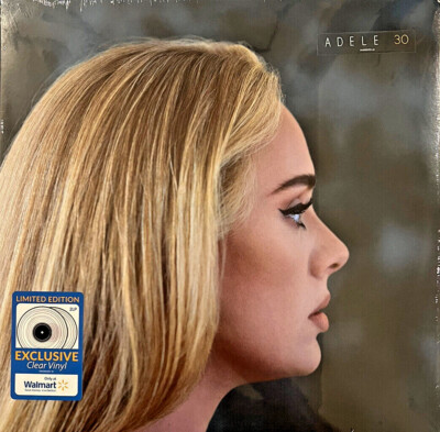 ADELE - 30 by Adele - Limited Edition Clear Vinyl 2LP Album Record NEW & SEALED