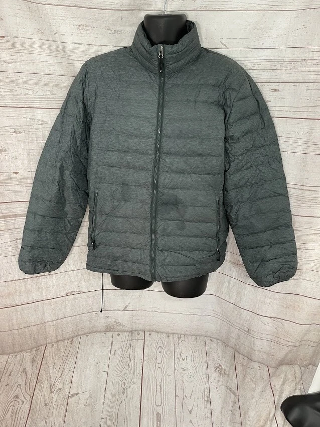32 Degrees Heat Weatherproof Men's Puffer Jacket Full Zip Green-blue Size M