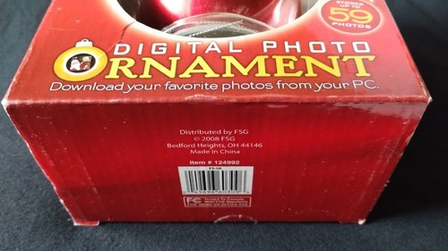Digital Photo Christmas Tree Ornament Screen Display Up To 59 Pics New FAST SHIP - Picture 10 of 13