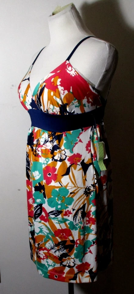 JOHNNY MARTIN Blue Green Spaghetti Strap Dress Size S NWT - Изображение 4 из 4