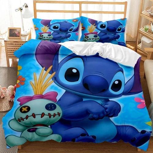 Dragon und Stitch Bettwäsche Set Kissenbezug Cartoon Bettbezug 135x200 200x200 - Bild 4 von 19