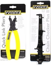 Pedro's Bike Chain Checker Plus II & Quick Link Pliers Combo / Tool Set