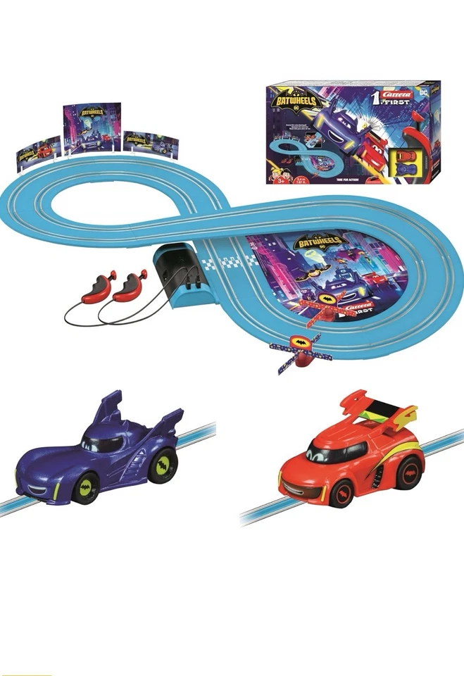 Carrera Batwheels PRIMER Juego de Carreras de Juguete Coche Ranura Sellado Nuevo Foto 4 de 4