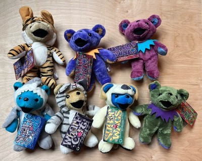 Grateful Dead Bean Bear Collection Series 13 Complete Set Liquid Blue w/tags