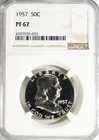 1957 Silver Proof Franklin Half Dollar NGC PF 67 #GA6-23