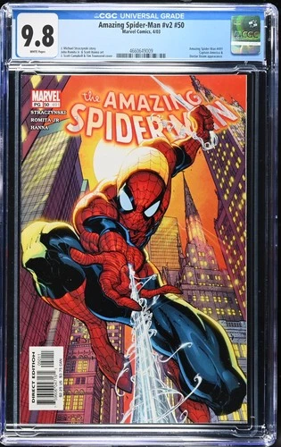 Amazing Spider-man v2 #50 CGC 9.8 (2003) J Scott Campbell Classic Cover MCU
