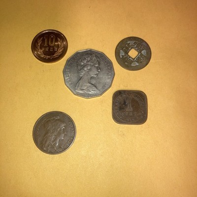 FIVE Beautiful rare world coins lot .Excellent Condition Look bid buy them now!!
