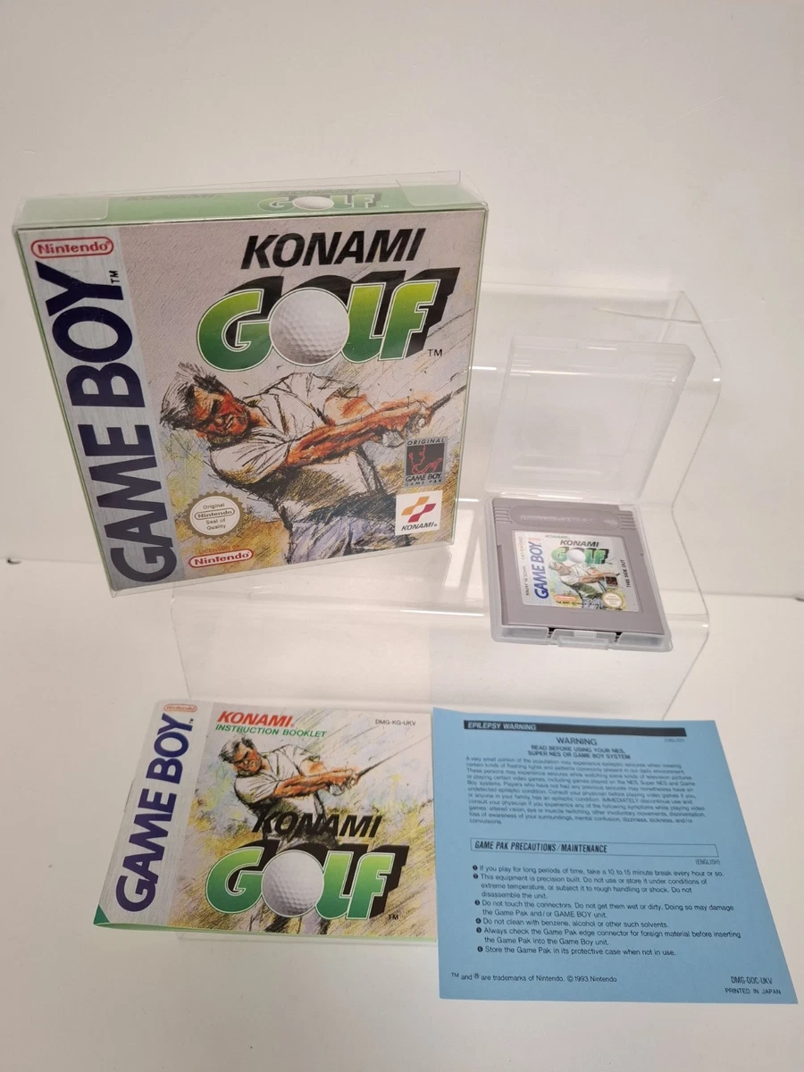 JUEGO KONAMI GOLF NINTENDO GAME BOY CON MANUAL + PROTECTOR EN MUY BUENA CONDICIÓN
