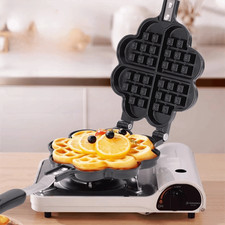 Non-stick Heart Shaped Waffle Mold Lightweight Waffle Baking Pan DIY Breakfast