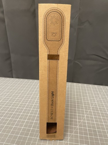 Bowio Book Light Natural Brown Leather 42 Hr Rechargeable Ni-MH Battery