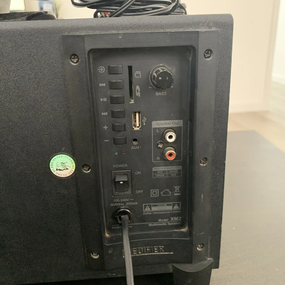 EDIFIER XM2PF 2.1 21W SPEAKERS BLACK 3.5mm - Image 2 of 3