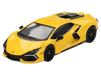 LAMBORGHINI REVUELTO YELLOW 1/64 DIECAST MODEL CAR BY MINI GT