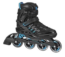 Patines en línea Roller Derby Q84 Q-84 para hombre 9 Aerio nuevos caja abierta negro azul