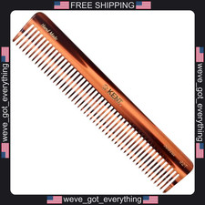 Large Wide Tooth Detangler Comb for Curly Hair - Cellulose Acetate Tortoiseshell