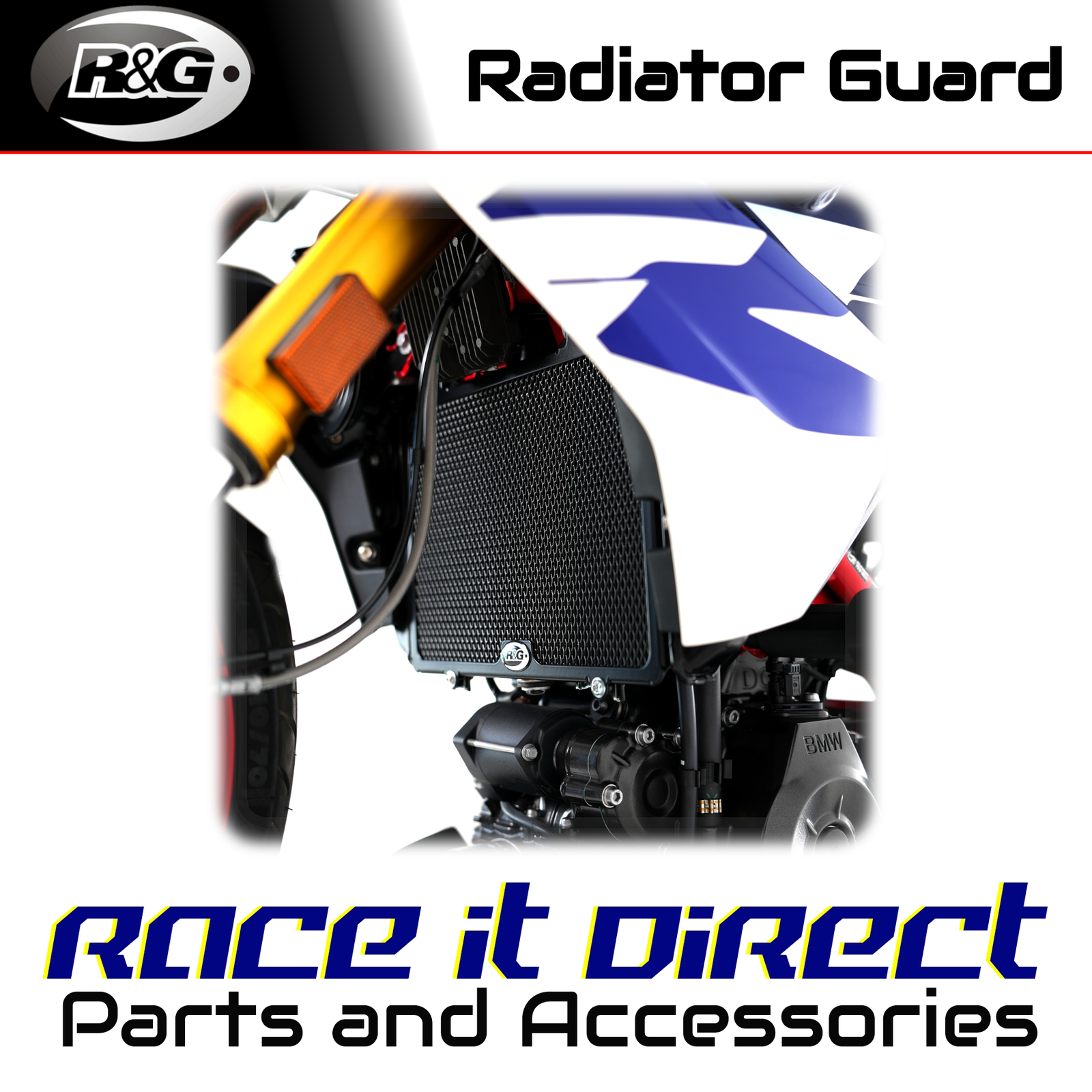 Aluminium Radiator Guard for BMW G310R 2017-2025 Blue R&G