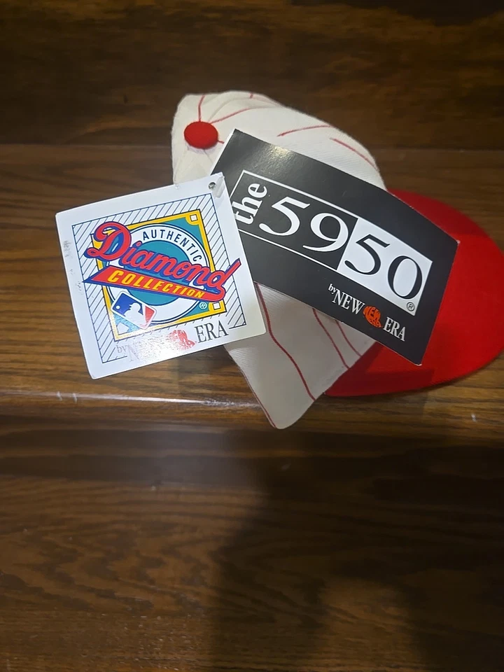 Vtg NOS NWT New Era 5150 Pro Model Fitted Cincinnati Reds Cap Hat 6 5/8 - Image 3 of 4