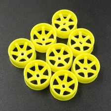 Yeah Racing Plastic Wide Rim Offset 0 +1 +2 +3 Yellow Kyosho 1/28 AWD Mini-Z