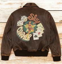 Avirex Sky Charmer New Vintage A2 Brown Leath...