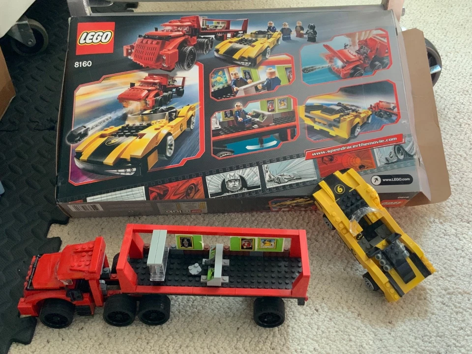 Lego 8160 Speed Racer Cruncher Block & Racer X  w/Manual & box - Image 2 of 4