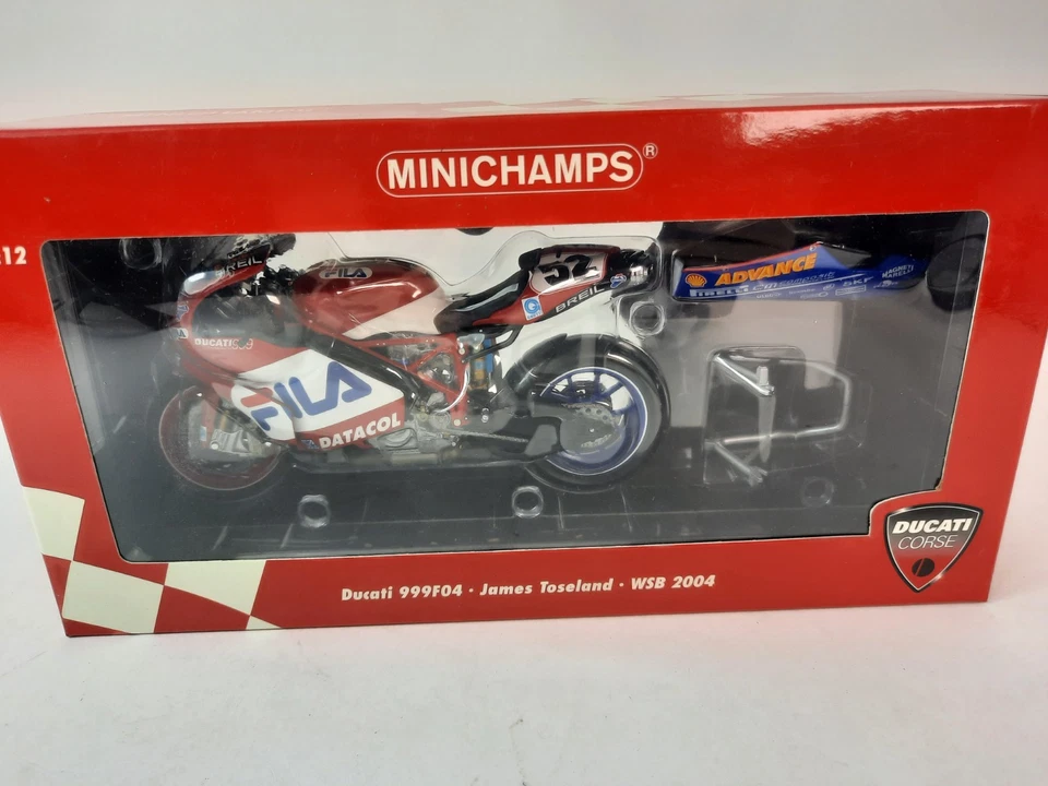 Minichamps Ducati 999F04 #52 Джеймс Тоселанд WSB 2004 1/12 - Изображение 2 из 4