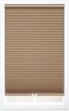 CORDLESS 1.5 INCH BLACKOUT CELLULAR SHADE 39W X 48H LATTE WINDOW BLIND BEST ONE