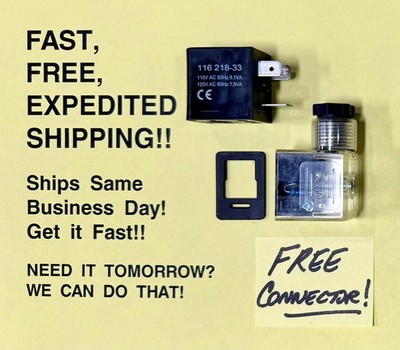 ARO 116218-33; 120VAC;  4HN39;  FREE CONNECTOR; FREE SAME DAY SHIPPING!!