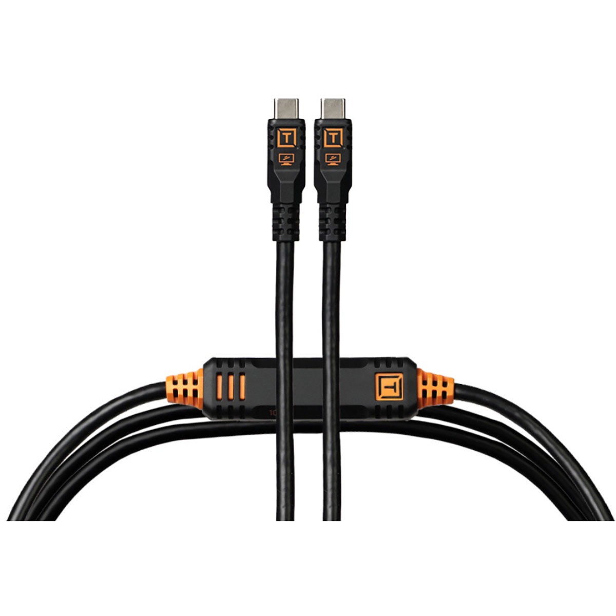 Соединительный кабель TetherPro Optima 10G 15 USB-C с прямым подключением, черный
