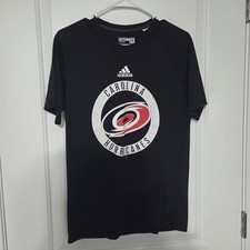 Adidas Carolina Hurricanes T-shirt Womens Size Small Petite Black See Pics