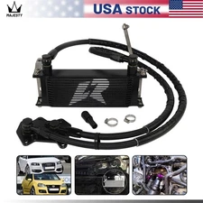 14 Row Oil Cooler Kit For VW Golf R GTI MK5 MK6 03-08 & AUDI A3/S3 06-08 EA113