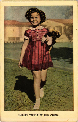 PC FILM STAR SHIRLEY TEMPLE AND HER DOG (a68954) | eBay