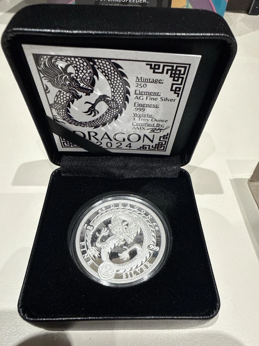 Silver Dragon Coin in Silver Bullion Coins for sale | eBay UK