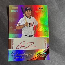 2013 Panini USA Baseball Champions Mirror Red 11/25 Jose Trevino #20 Auto
