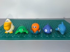 Bath Tub Time Children Float Toys Lot of 5 Dolphin Fish Octopus Turtle Pelican