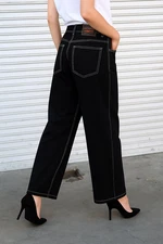 LIME TREE Women’s Baggy Loose-Fit Jeans – Medium Blue Or Black