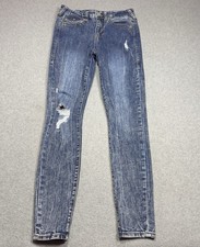 True Religion Jeans Womens Size 28 27x30 Halle Midrise Super Skinny Denim
