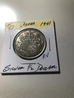 1941 Canada  Silver Half  Dollar