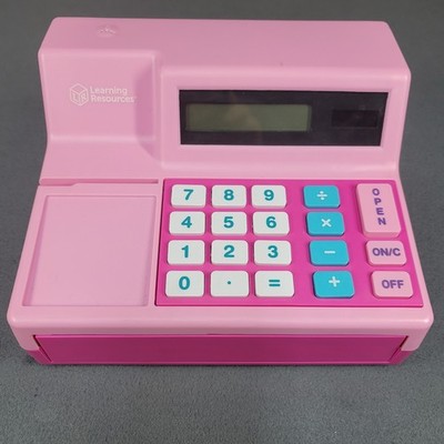 Learning Resources Pretend & Play Calculator Cash Register Pink